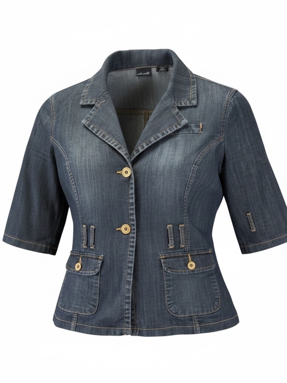 Willi Smith Women’s Denim Blazer Jacket — Size Large